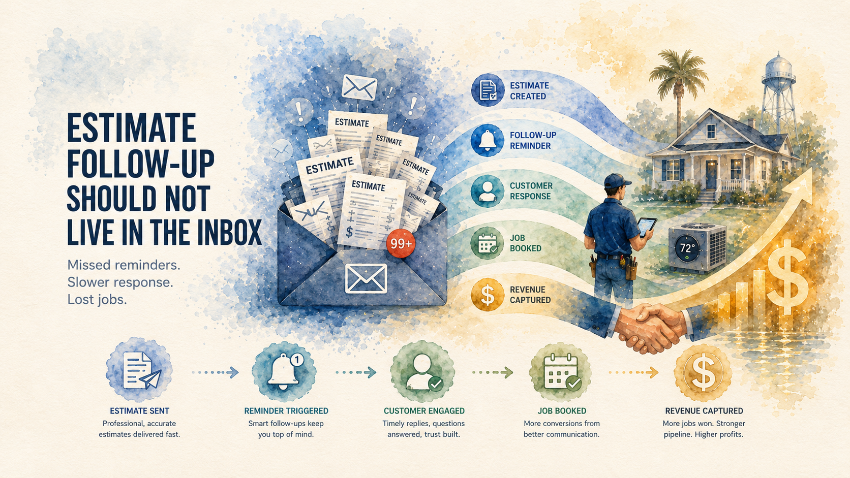 Why HVAC Companies Lose Revenue When Estimate Follow-Up Lives in the Inbox